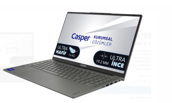 Casper Nirvana Laptop X750.1315-8V00X-G-F