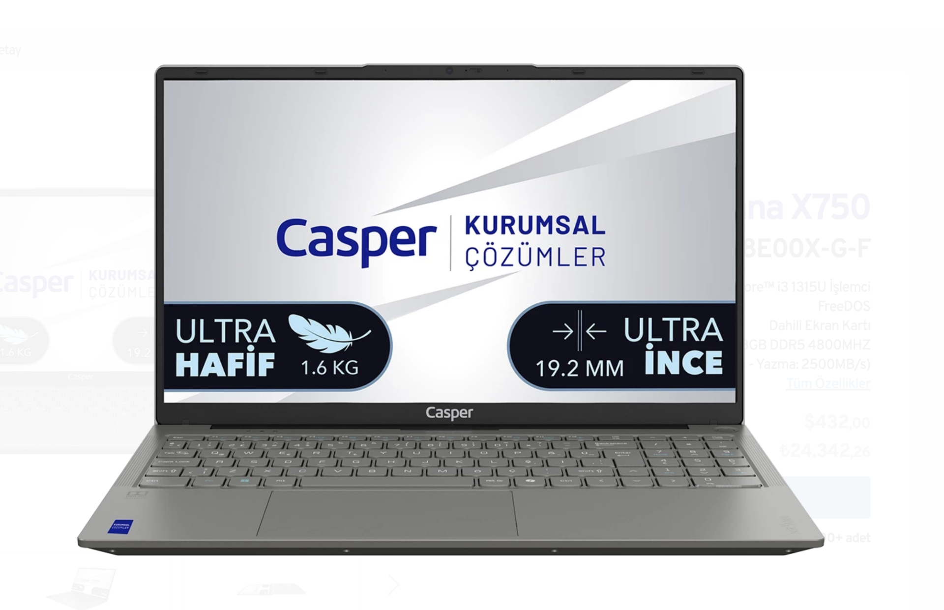 Casper Nirvana Laptop X750.1315-8V00X-G-F
