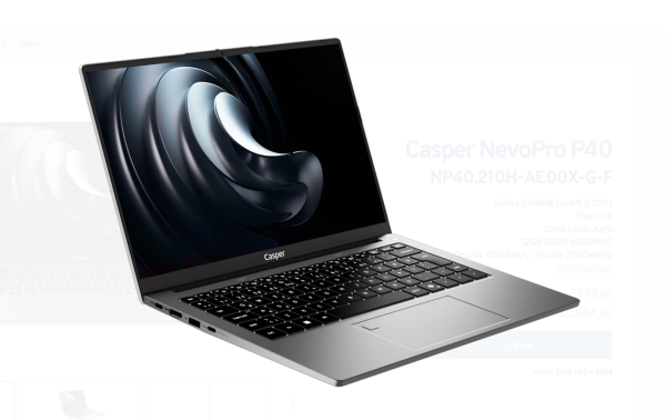 Casper NevoPro Laptop P40 NP40.210H-AE00X-G-F