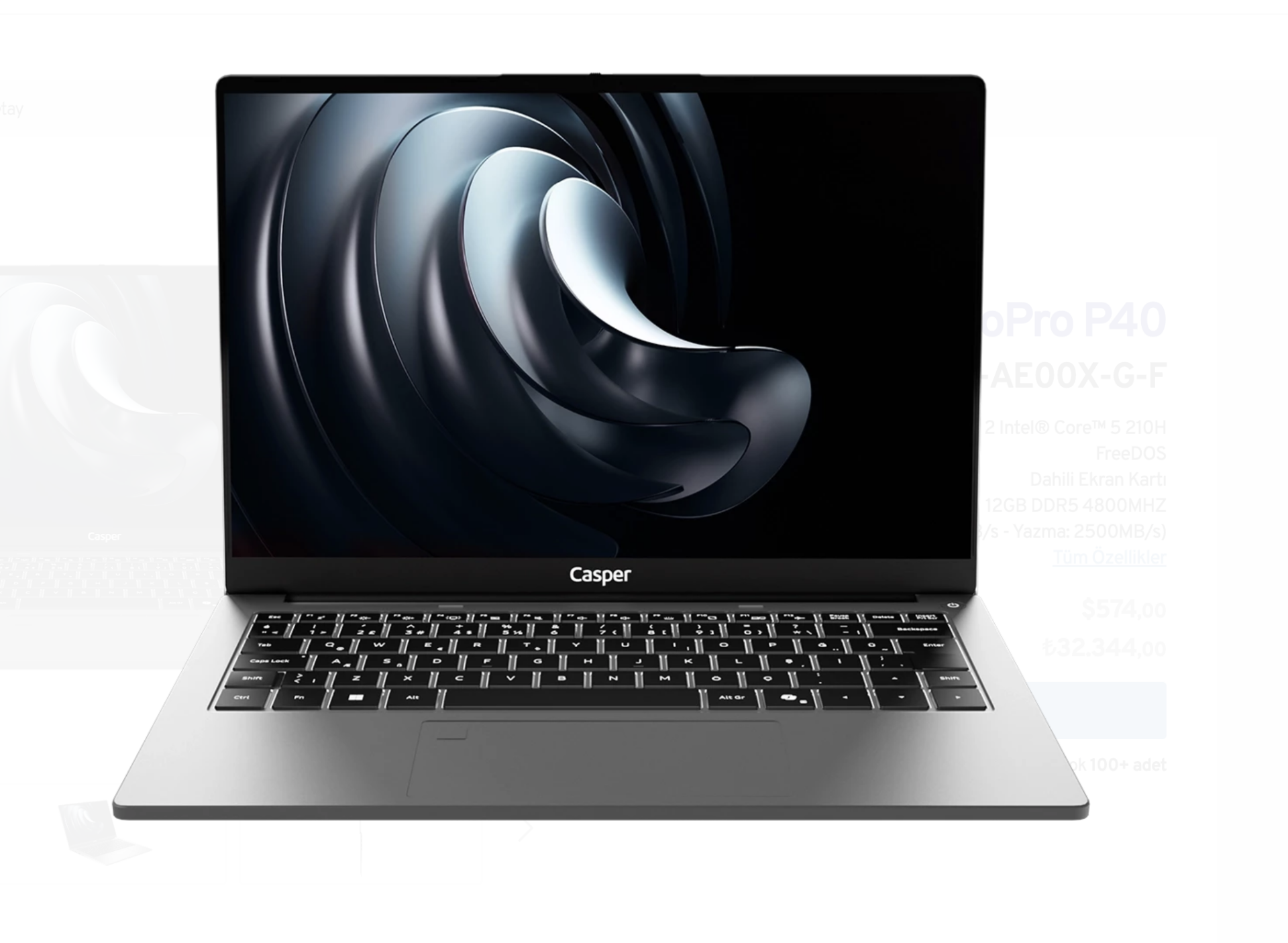 Casper NevoPro Laptop P40 NP40.210H-AE00X-G-F