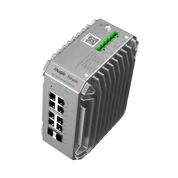 Ruijie Reyee NIS3100-8GT2SFP-HP 8 Port PoE+ 2 SFP 240W Endüstriyel Switch