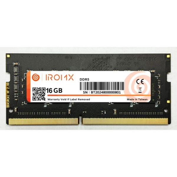 IROMX 16GB 4800MHz DDR5 NOTEBOOK RAM
