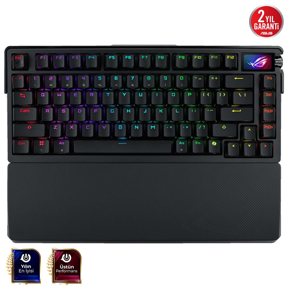 ASUS ROG Azoth Extreme NX/SW Switch İngilizce Q Kablosuz RGB Mekanik Oyuncu Klavyesi
