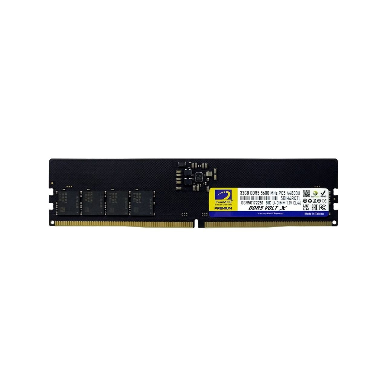 TWINMOS 32GB 5600MHz DDR5 PC RAM TMD532GB5600U46WO