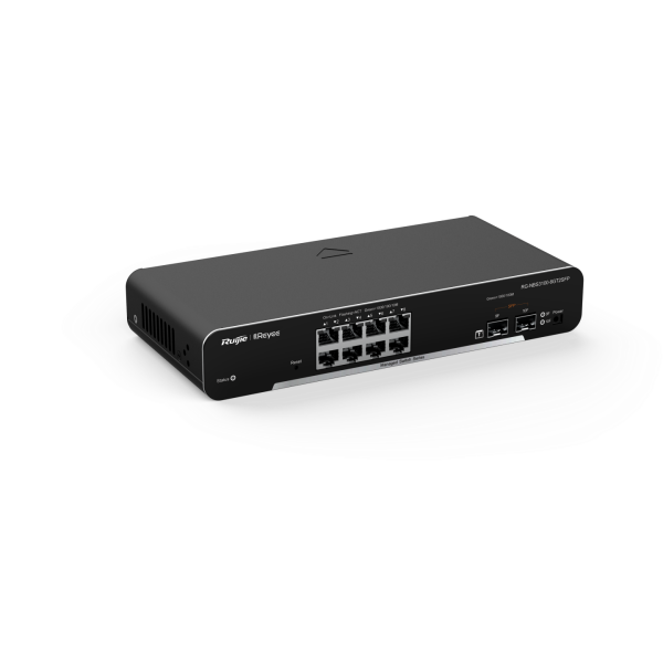 Reyee RG-NBS3100-8GT2SFP-P 8 Portlu, 10/100/1000 Gigabit, L2 Yönetilebilir Switch, 2 SFP, 8 Port PoE+ (125W)