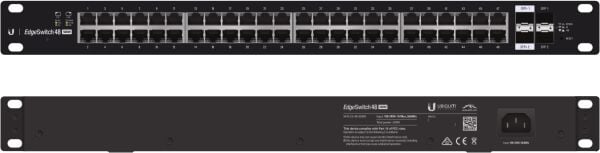 UBNT Ubiquiti EdgeSwitch ES-48-500W  48 Port Gigabit - 2 SFP + 2SFP+ Yönetilebilir PoE+