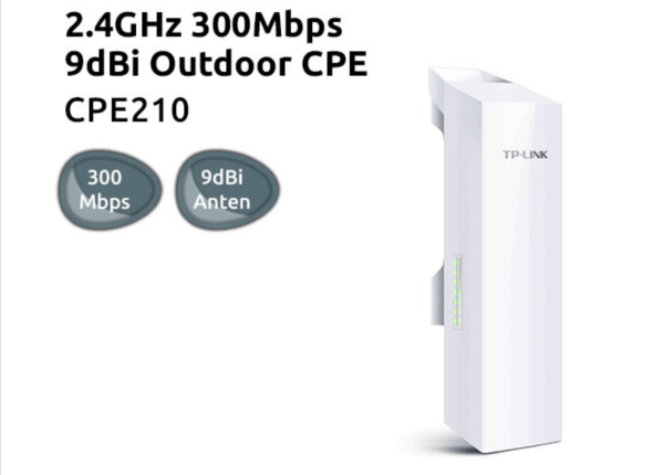 TP-LINK CPE210 300MBPS 9DBI 2.4GHz OUTDOOR ACCESS POINT