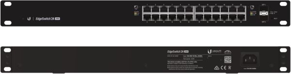 UBNT Ubiquiti EdgeSwitch ES-24-250W 24 Port Gigabit - 2 SFP Yönetilebilir PoE+