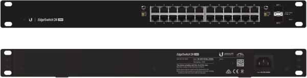 UBNT Ubiquiti EdgeSwitch ES-24-500W  24 Port Gigabit - 2 SFP  Yönetilebilir PoE+