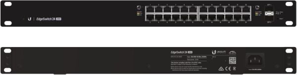 UBNT Ubiquiti EdgeSwitch ES-24-500W  24 Port Gigabit - 2 SFP  Yönetilebilir PoE+