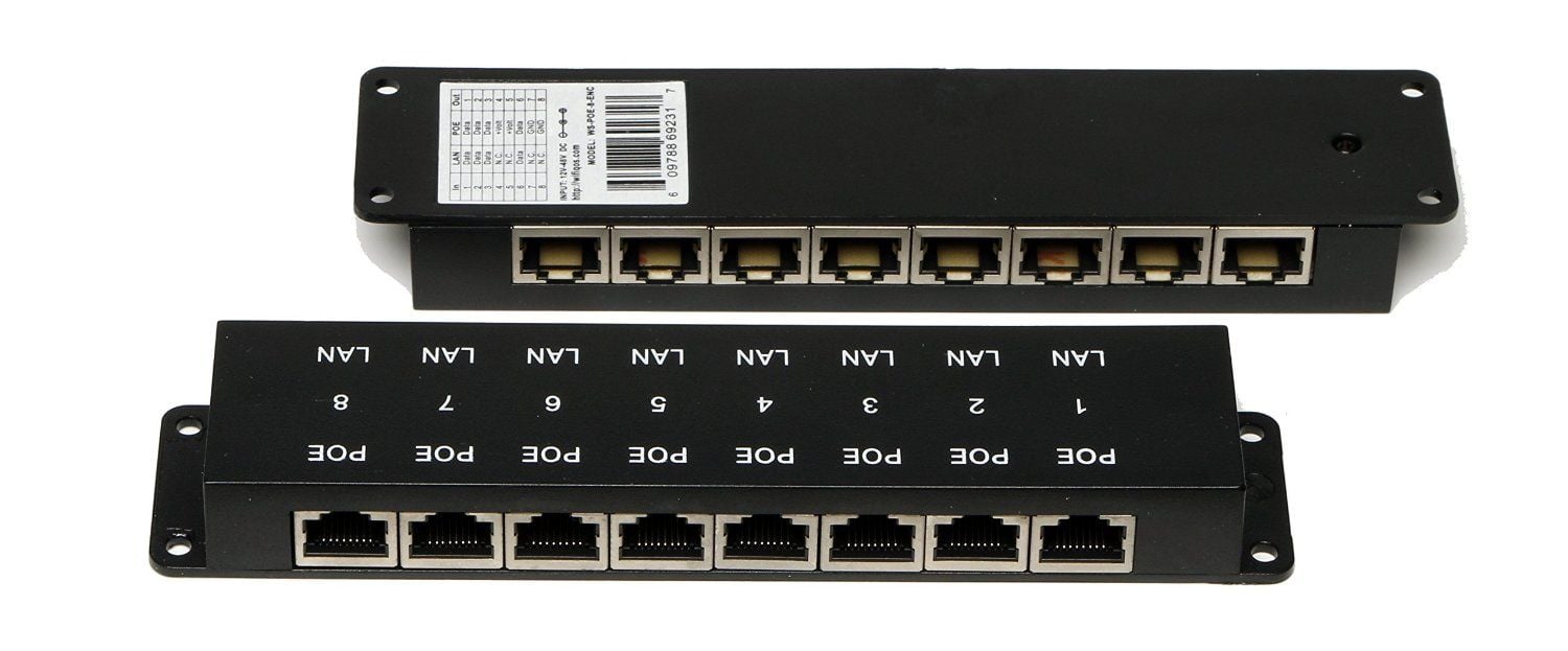 8 PORT PASIF POE INJECTOR Panel / Yerli Üretim