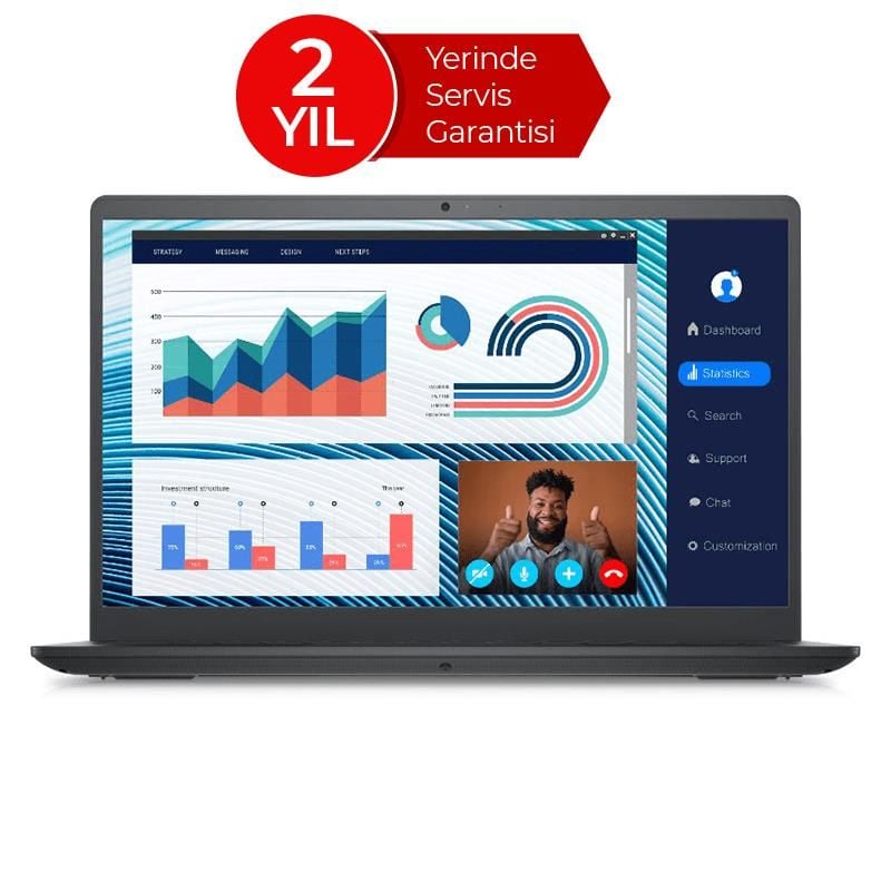 DELL VOSTRO 3420 I5-1235U 8GB 512GB SSD 14'' FHD FREEDOS NOTEBOOK, 1x8GB, 2xRamSlot, Type-C, NVMe, Ethernet, 2 Yıl Yerinde Garanti