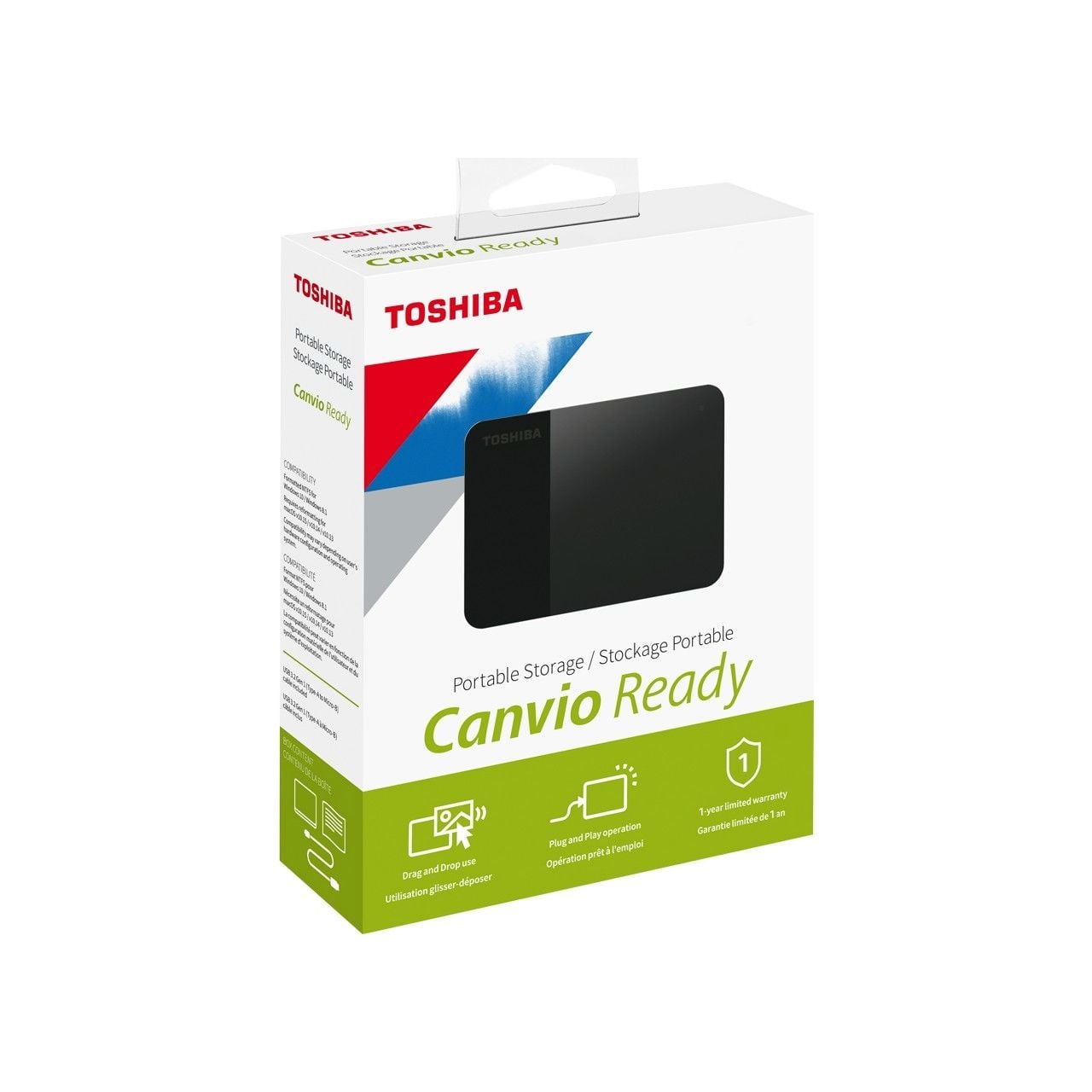 TOSHIBA CANVIO READY 1TB USB3.2 2.5'' HARICI HDD HDTP310EK3AA