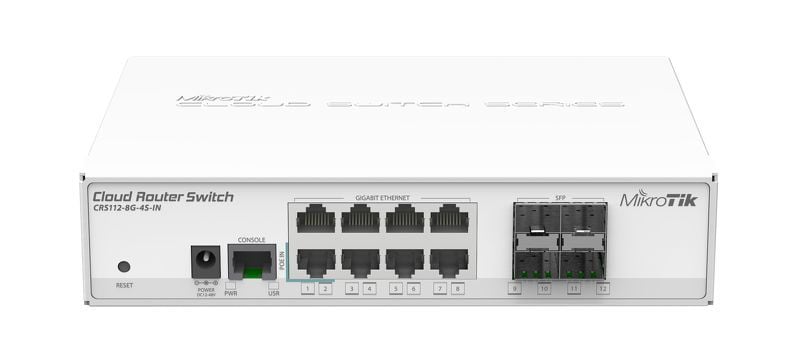 Cloud Router Switch CRS112-8G-4S-IN  4 SFP Girişli