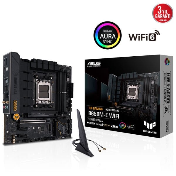 ASUS TUF GAMING B650M-E WIFI 4xDDR5 HDMI+DP 2xM.2 AM5 ANAKART