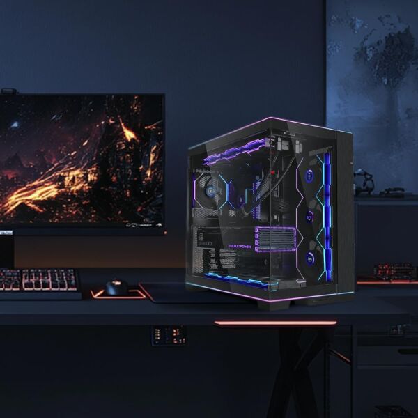 LIAN LI O11 DYNAMIC EVO RGB MID-TOWER SİYAH E-ATX KASA G99.O11DERGBX.00