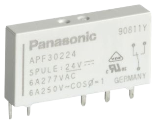 Elektromekanik Röle SPDT 6A 24VDC 3.388KOhm Delikli