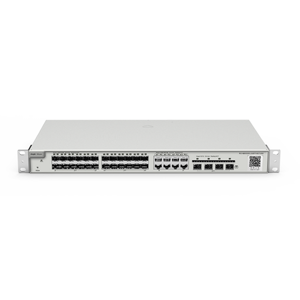 Reyee RG-NBS5200-24SFP/8GT4XS 24 Portlu, 24*1G SFP, 8 10/100/100Base-T Kombo, 4*10G SFP, L2+ Yönetilebilir Switch