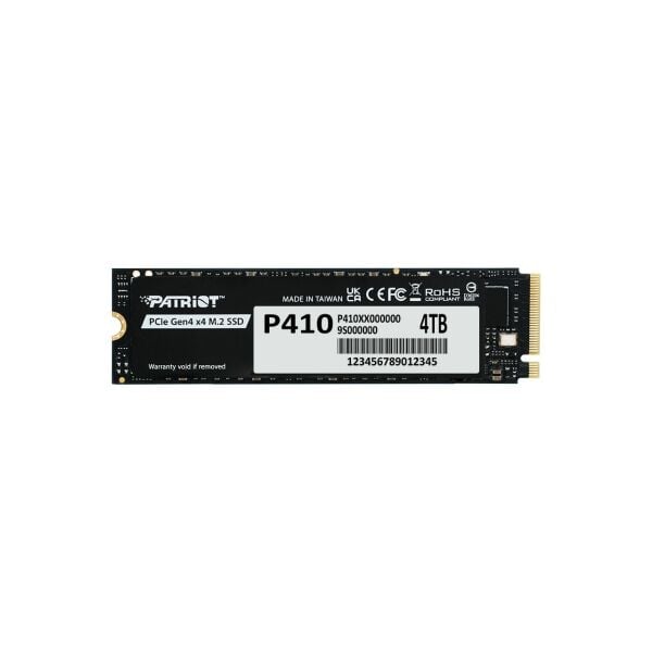 PATRIOT P410 4TB 5000/4500MB/s M2 PCIe GEN4 NVME SSD P410P4TBM28H