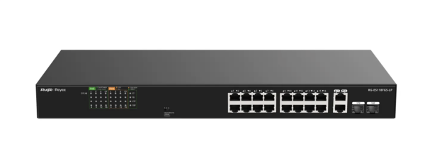 RUIJIE REYEE RG-ES118GS-P-L 16 PORT 10/100/1000 16 PORT POE 2 X SFP 247W YONETILEMEZ RACK MOUNT SWITCH