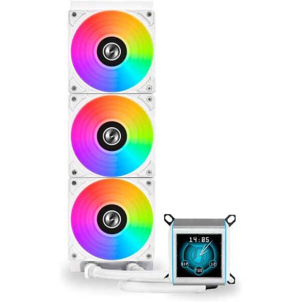 LIAN LI GALAHAD II LCD 360MM LGA1700/AM5 SOKET BEYAZ İŞLEMCİ SIVI SOĞUTUCU G89.GA2ALCD36W.00