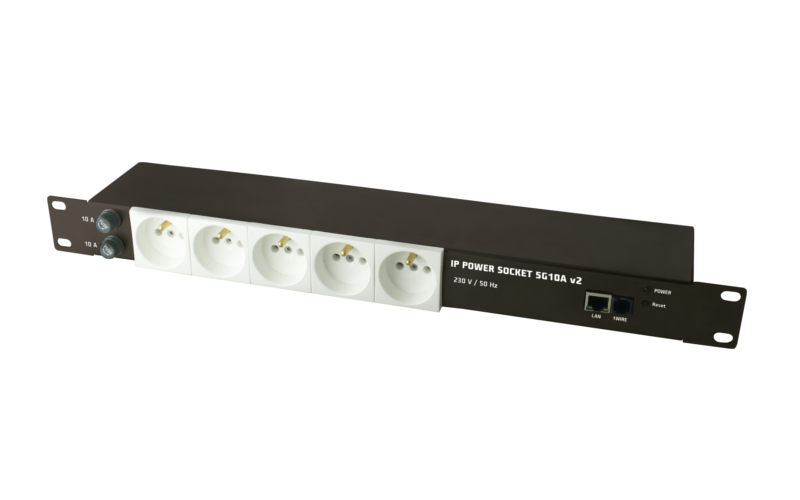 IP KONTROLLÜ 5 YUVALI PRİZ RACK TİPİ  SmartLAN Priz , Network Kontrollü Priz , Isı Sensörü