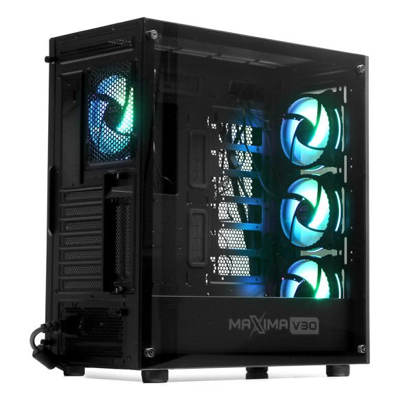 DARK MAXIMA V30 PSU YOK 4x12CM ARGB FAN ATX 2xUSB3.0/1xUSB TYPE-C SİYAH GAMING KASA DKCHMAXV30