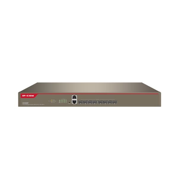 IP-COM X5308F 8 PORT 10GB SFP CLOUD YÖNETİLEBİLİR RACK MOUNT SWITCH