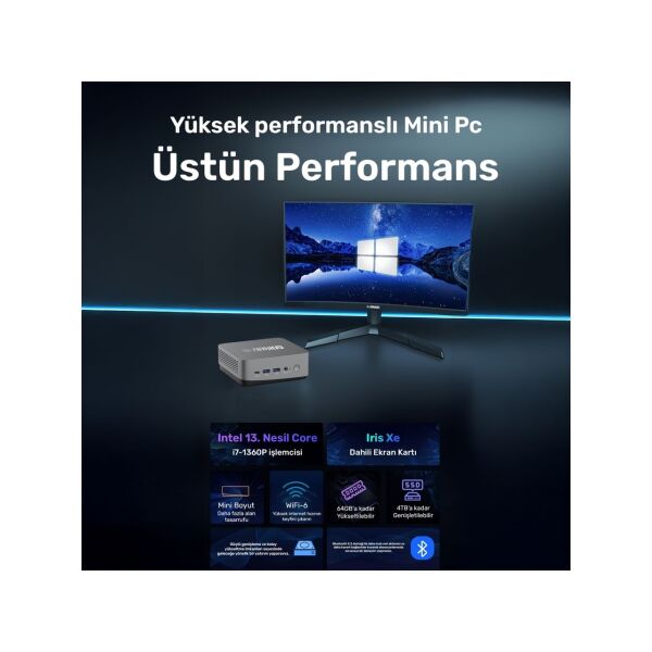 RAXIUS MP AD16 i7 XE-136P001 I7-1360P 16GB 512GB SSD FREEDOS MINI PC