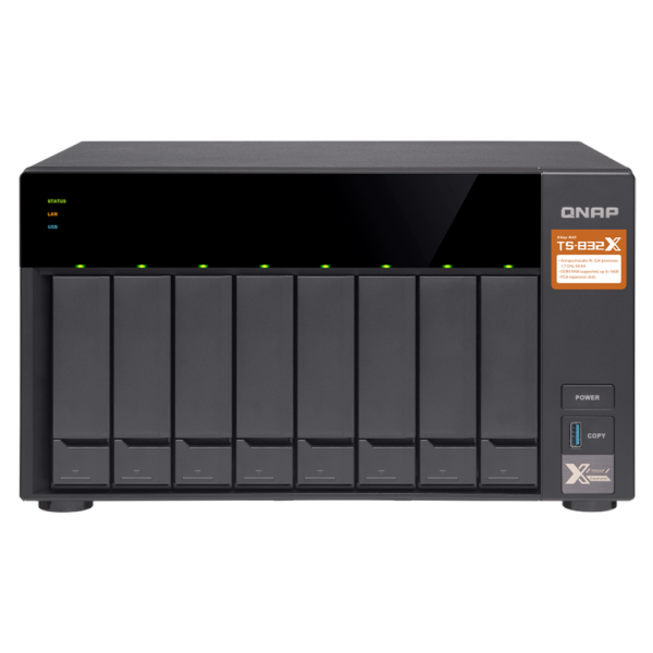 QNAP TS-832X-2GB RAM 8 Hdd Yuvalı Tower NAS
