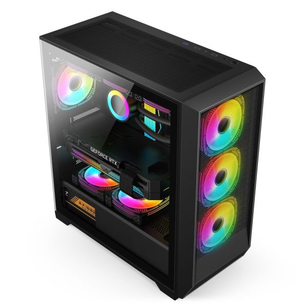 IROMX ORENDA BTX-75G3 750W 4x12CM ARGB FAN ATX 2xUSB2.0/1xUSB3.0 360MM SOĞUTUCU DESTEKLİ SİYAH KASA