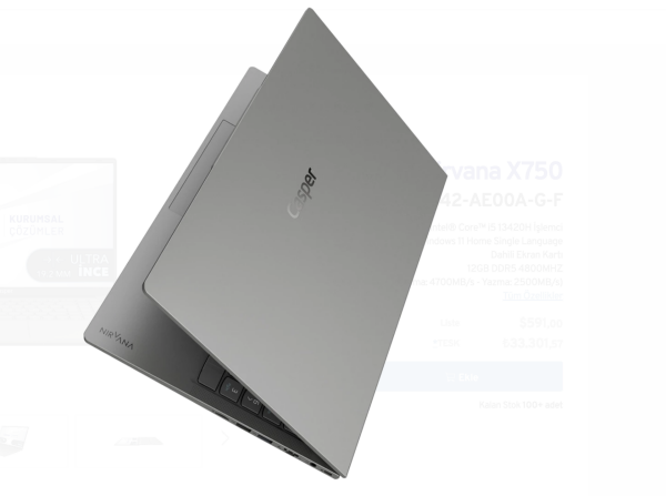 Casper Nirvana Laptop X750.1342-AE00A-G-F