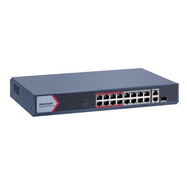HIKVISION DS-3E1318P-EI/M 16 PORT 10/100 16 PORT POE 2 PORT UPLINK 230W YONETILEBILIR SWITCH