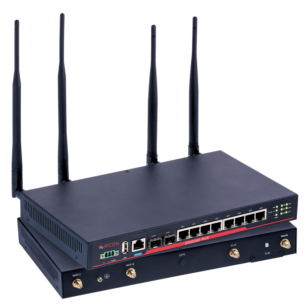 Ricon SFP L2/L3 GB LTE Router 8GB LAN Sw