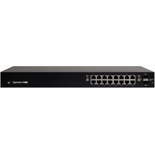UBNT Ubiquiti EdgeSwitch ES-16-150W 16 Port Gigabit - 2 SFP Yönetilebilir PoE+