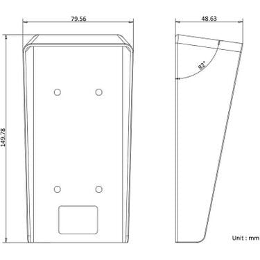 HIKVISION DS-KABV6113-RS KV6103/6113 SERİSİ KAPI İSTASYONU YAĞMUR KORUYUCU