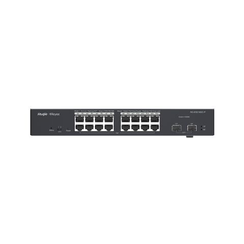 RG-ES218GC-P -18-Port  16Gigabit 2 SFP Akıllı Cloud Yönetilebilir PoE Switch