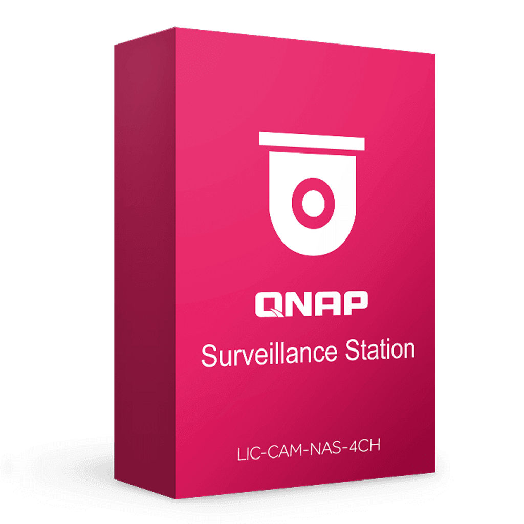 QNAP LIC-CAM-NAS-4CH 4 Kanal Surveillance Kamera Lisans
