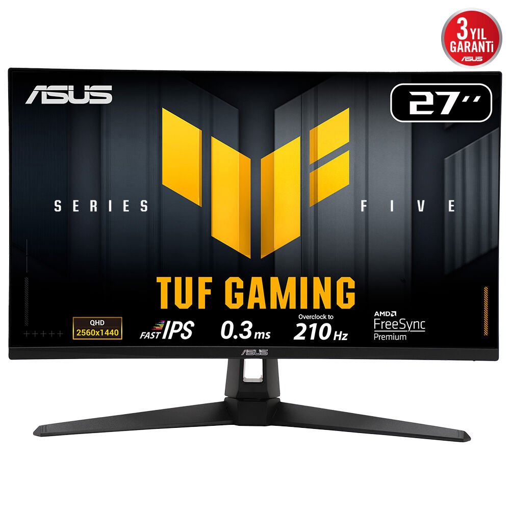 ASUS TUF GAMING VG27AQ5A 27'' 0.3MS 210Hz 2K HDMI/DP/TYPE-C VESA IPS LED GAMING MONITOR