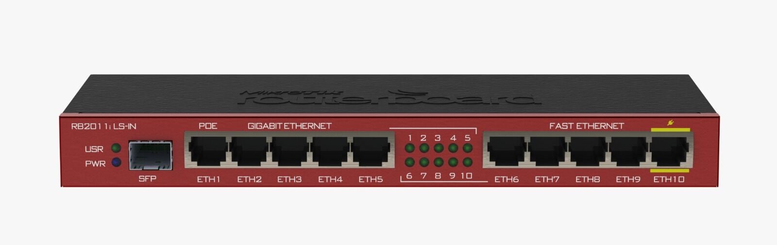 Mikrotik 2011iLS, 1x SFP port,  5xLAN, 5XGbit LAN, RouterOS  L4