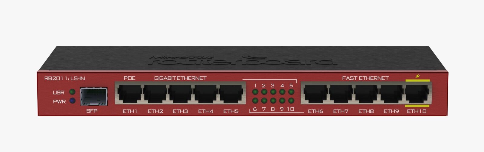 Mikrotik 2011iLS, 1x SFP port,  5xLAN, 5XGbit LAN, RouterOS  L4