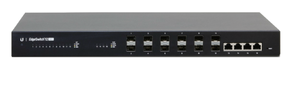 UBNT Ubiquiti EdgeSwitch ES-12-F  12 Adet SFP(Fiber )  , 4 Adet  Gigabit Eth Yönetilebilir Swich