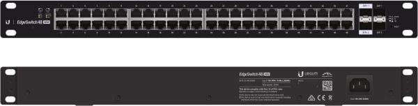 UBNT Ubiquiti EdgeSwitch ES-48-750W  48 Port Gigabit - 2 SFP + 2SFP+ Yönetilebilir PoE+