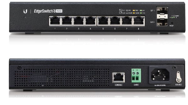 UBNT Ubiquiti EdgeSwitch ES-8-150W  8 Port Gigabit - 2 SFP  Yönetilebilir POE+