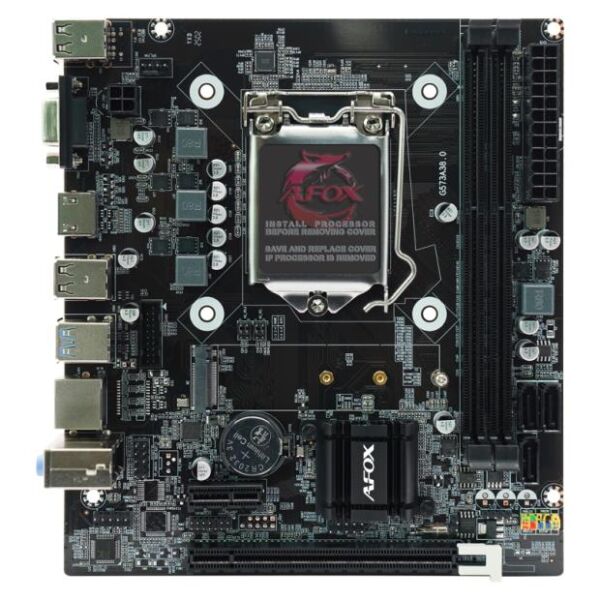 AFOX IH81D3-MA2-V2 H81 2xDDR3 VGA+HDMI 1X M.2 NVMe Gen3 1150 PIN ANAKART