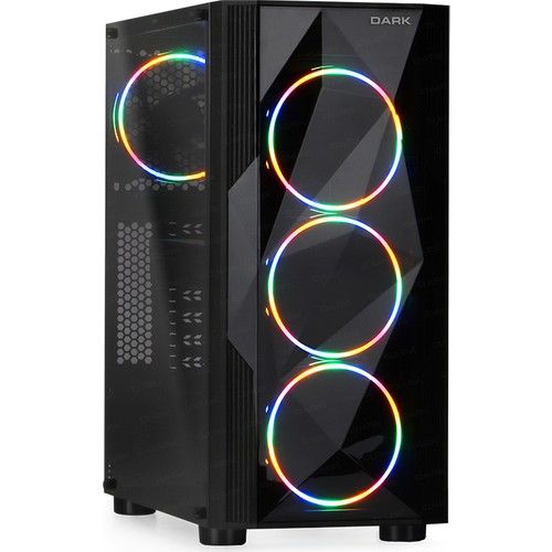 DARK DİAMOND PRO 750W 80+ BRONZE 4x12CM ARGB FAN MIDI TOWER FULL AKRİLİK GAMING KASA