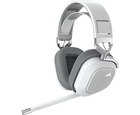 CORSAIR HEADSET - CA-9011236-EU HS80 RGB WRLS Wht.