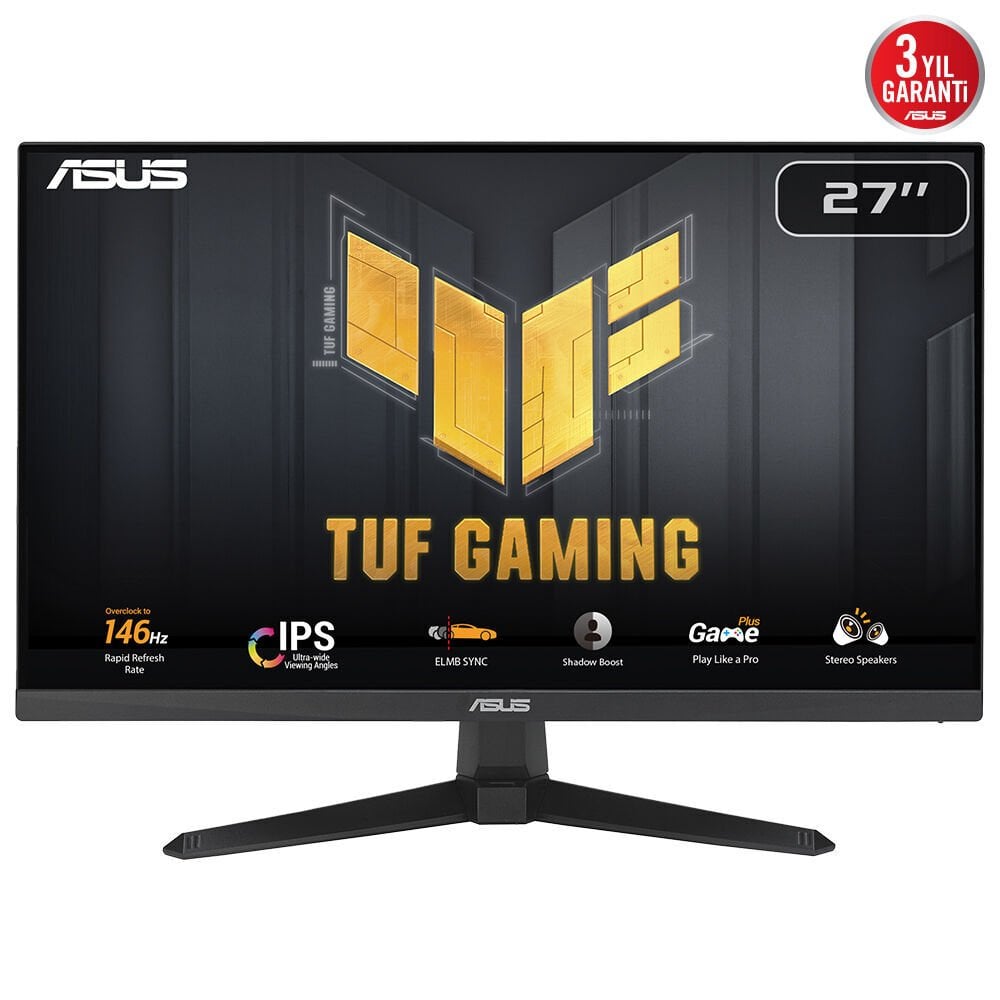 ASUS TUF GAMING VG249QE5A 23.8'' 1MS 1920x1080 HDMI/DP MM 146HZ IPS LED MONITOR