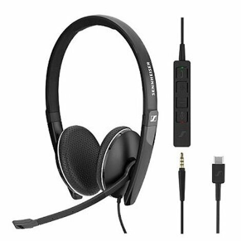 Sennheiser SC 165 USB-C CTRL Çift Taraflı USB Kablolu UC Kulaklığı