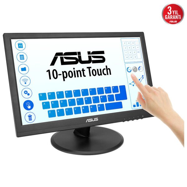 ASUS VT169HE 15.6'' 1920x1080 VGA/HDMI DOKUNMATİK SİYAH IPS LED MONITOR